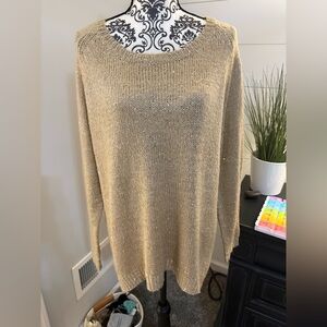 NY Collection size XL tunic sweater with bling